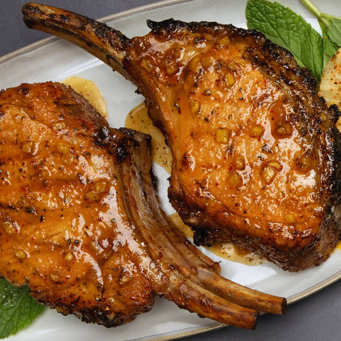 Pineapple Tajín Pork Chops