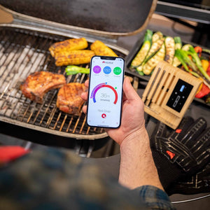 Bluetooth 4 Probe Meat Thermometer Wireless Roast BBQ Turkey